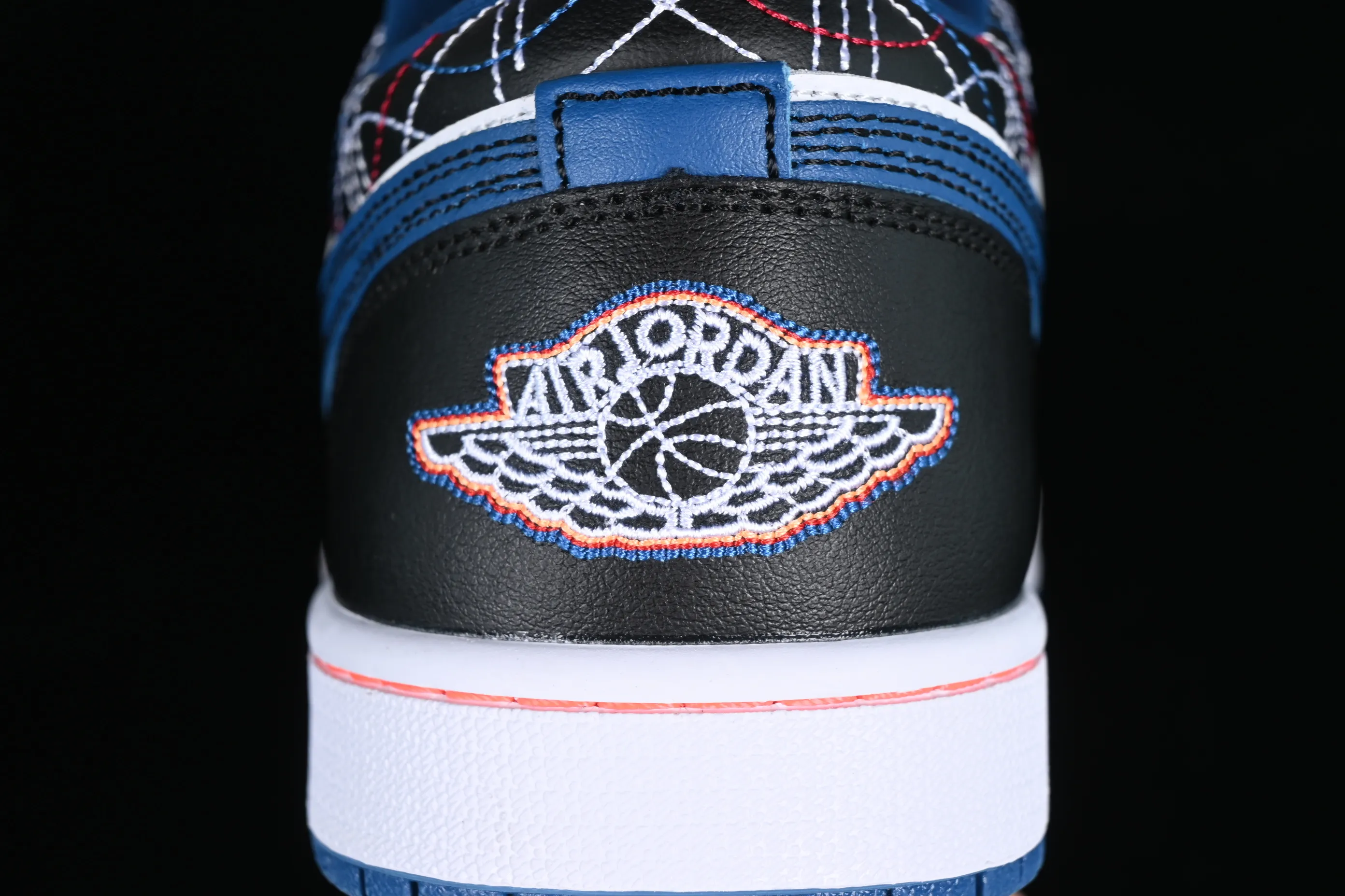 All categories Air Jordan Jordan series basketball shoes Air Jordan 1 Low Z version Air Jordan 1 Low SE AJ1 Joe 1 blue and black sashimi embroidery style low-top cultural casual sneakers FV3622-141